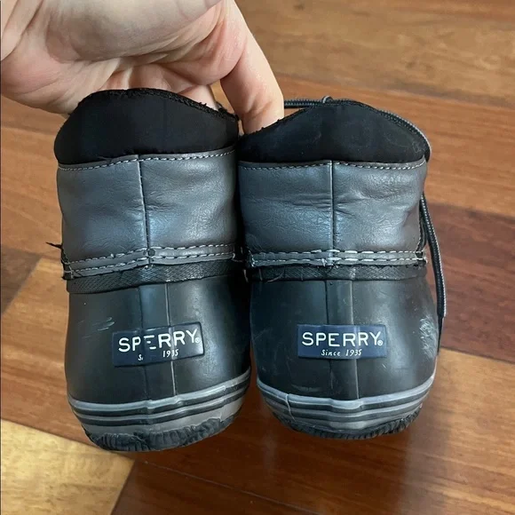Sperry Bowline Storm Boot Black gray Unisex EU 38 US 6M - Picture 3 of 11